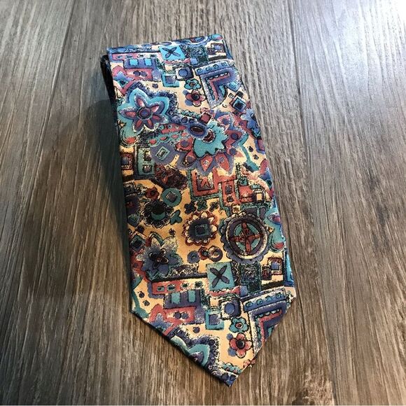 Geoffrey Beene Mens Silk Tie - Picture 1 of 5